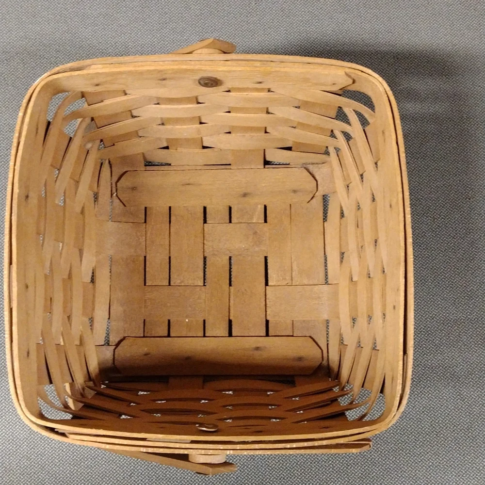 Longaberger square handled basket